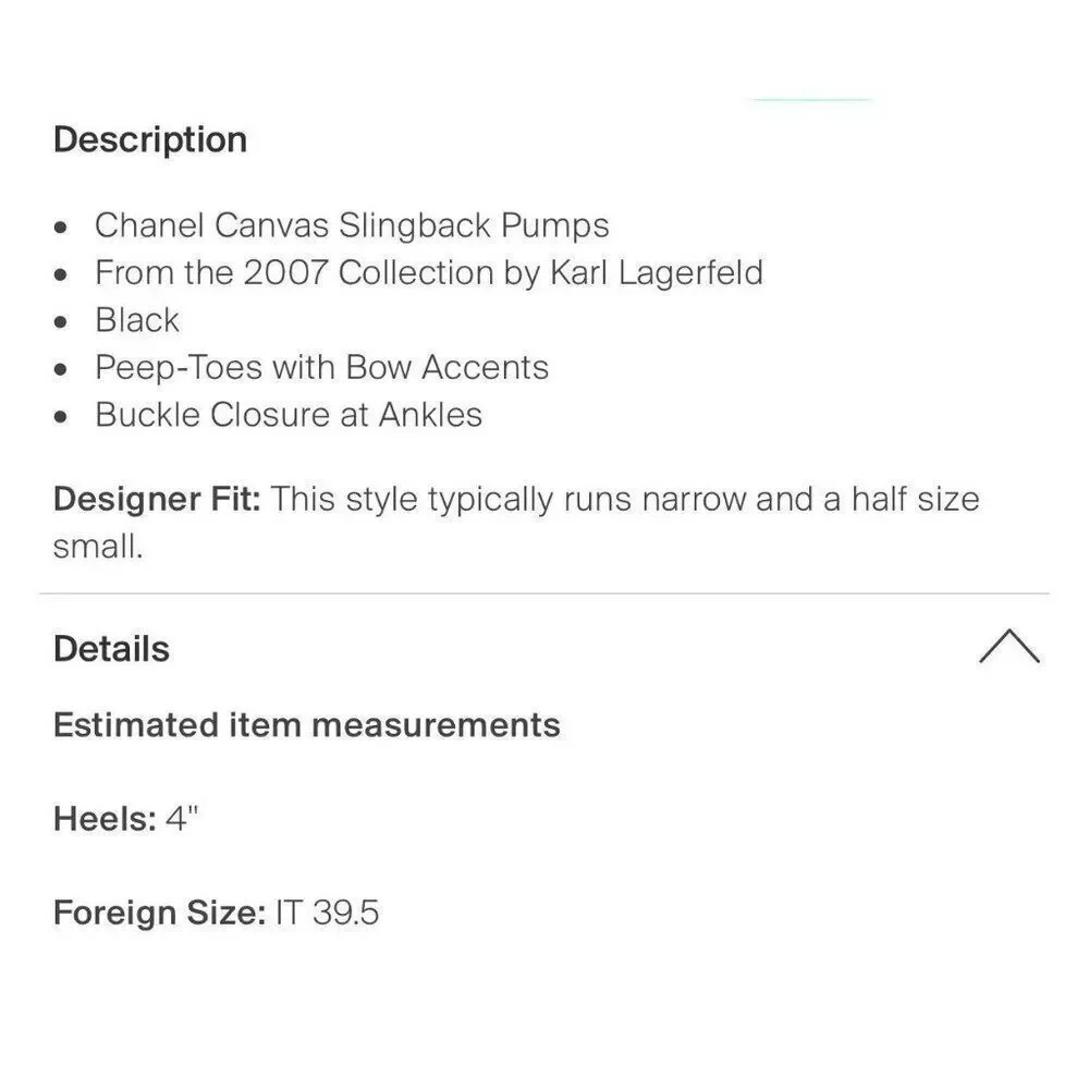 CHANEL Black and White Slingback Heels - Picture 5 of 8